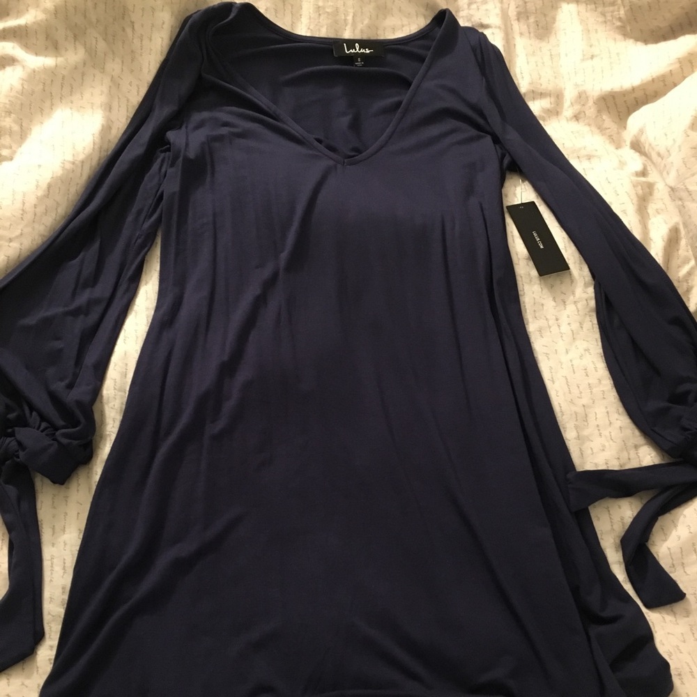 Lulu’s Dark Blue dress with slits (unused has tag)